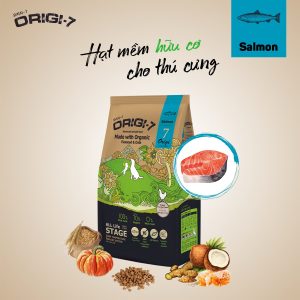 ORIGI 7 - Thức Ăn Hạt Mềm Hữu Cơ - Vị Cá Hồi 2Kg