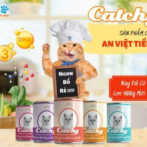 Pate lon Catchy 400g dành cho Mèo mọi mứa tuổi